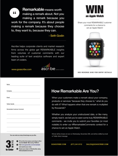 Tradeshow Engagement Piece Tradeshow Engagement Piece