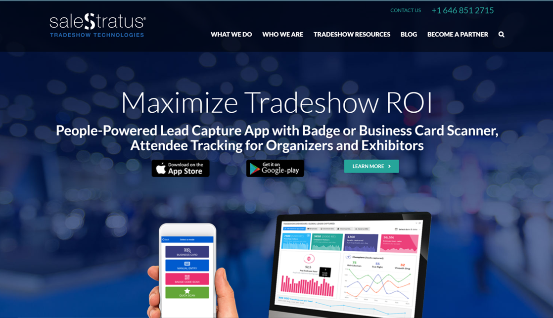 SaleStratus Website Home Page
